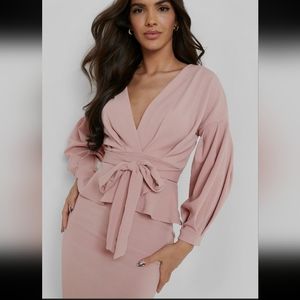 Boohoo, Womens Dress Size 12, Blush